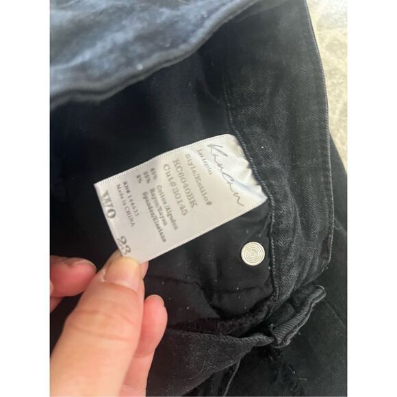 KanCan Womens Jeans KC6040BK Black Skinny Distressed High Rise Size 0/23 - Picture 2 of 7